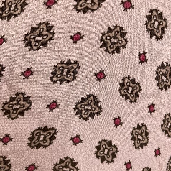 J Crew Pink Medallion Print Handkerchief Maxi Shirt Dress Size S Old Money - Picture 13 of 15